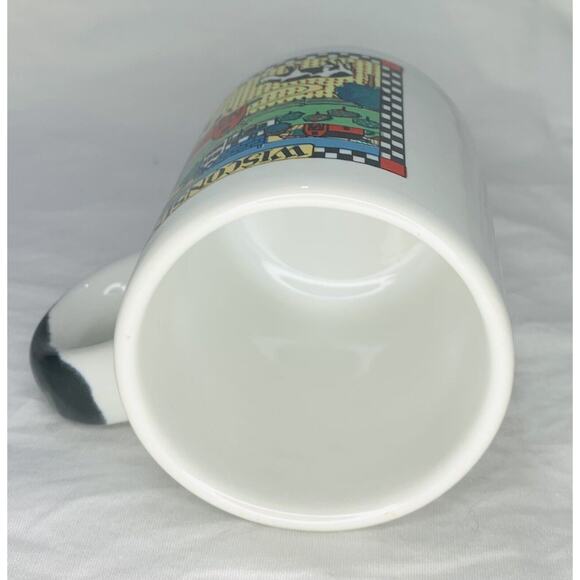 Demitasse Cup Wisconsin White Miniature 2.5 oz. Mug 1991 Shot Souvenir Mini - Picture 5 of 7
